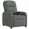 vidaXL Fauteuil inclinable de massage &eacute;lectrique gris fonc&eacute; tissu