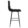vidaXL Tabouret de bar Noir Velours