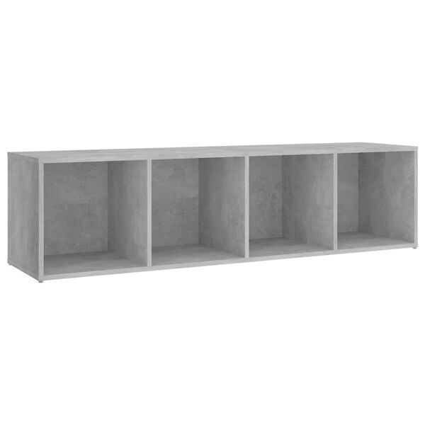 vidaXL Meubles TV 2 pcs Gris b&eacute;ton 142,5x35x36,5 cm Bois d'ing&eacute;nierie