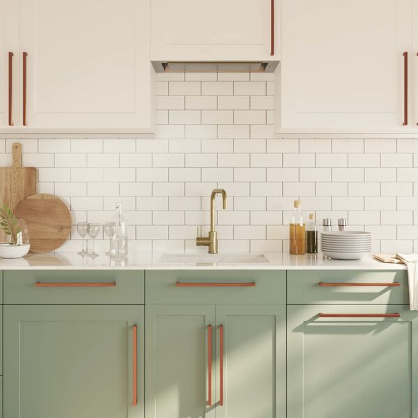 vidaXL Poignées d'armoire 5 pcs bronze 320 mm acier inoxydable