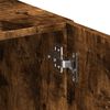 vidaXL Armoire de rangement chêne fumé 80x42,5x225cm bois d'ingénierie