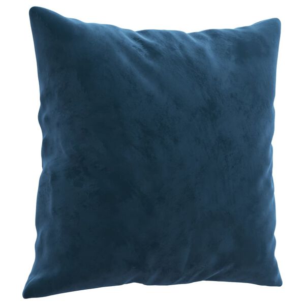 vidaXL Coussins d&eacute;coratifs lot de 2 Bleu 40x40 cm Velours
