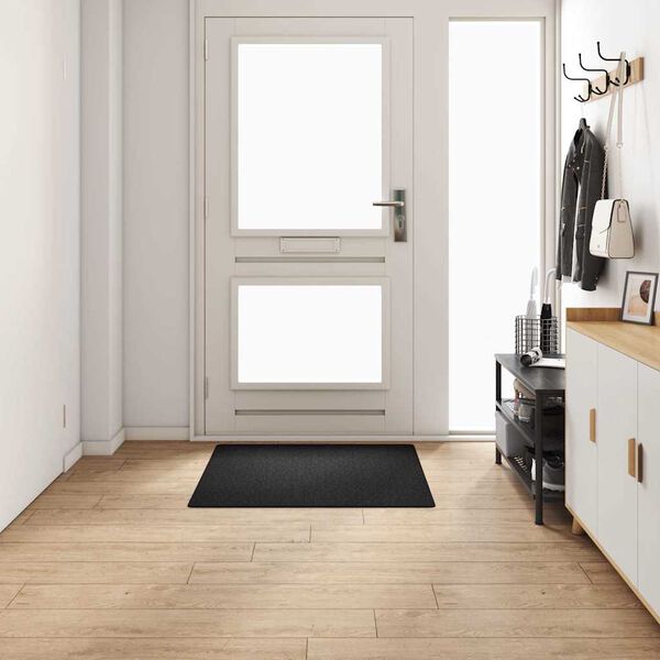 vidaXL Tapis Couloir Anthracite 100 x 100 cm 100% Polypropyl&egrave;ne