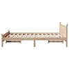 vidaXL Cadre de lit sans matelas 120x200 cm bois de pin massif
