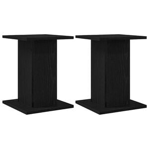 vidaXL Support de Plante 2 pcs Chêne noir 30 x 30 x 40 cm