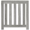 vidaXL Cache-radiateur sonoma gris 78x20x82 cm bois d'ingénierie