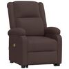 vidaXL Fauteuil de massage Marron fonc&eacute; Tissu
