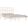 vidaXL Cadre de lit sans matelas blanc 120x200 cm bois de pin massif