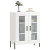 vidaXL Buffet Blanc brillant 69,5x34x90 cm Bois d'ing&eacute;nierie