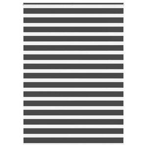 vidaXL Store z&egrave;bre noir 160x230 cm largeur du tissu 155,9 cm polyester