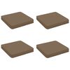 vidaXL Coussins de si&egrave;ge 4 pi&egrave;ces VUGHT 4 pcs 100 % polyester Taupe