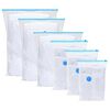 vidaXL Sacs de rangement 20 pc Transparent et Bleu 100 x 80 cm