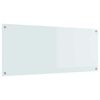 vidaXL Cr&eacute;dence de cuisine Blanc 120 x 50 cm verre tremp&eacute;