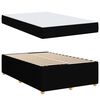 vidaXL Cadre de lit avec matelas Noir 120 x 190 cm tissu