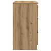 vidaXL Buffet avec tiroir ch&ecirc;ne artisanal 71x35x65 cm bois ing&eacute;nierie