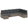 vidaXL Ensemble de Canap&eacute;s 8 pc Gris polyrotin