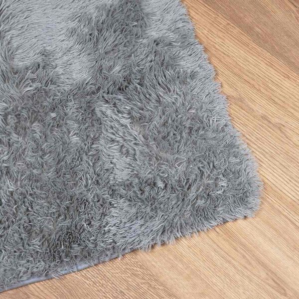vidaXL Tapis shaggy &agrave; poils longs NAVARRA gris clair 240x340 cm
