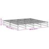 vidaXL Cadre de lit sans matelas blanc 200x200 cm bois massif de pin