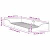 vidaXL Cadre de lit Brun cire 80 x 220 cm Pin massif