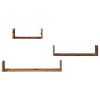 vidaXL Étagères murales 3 pcs vieux bois bois d'ingénierie
