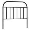 vidaXL T&ecirc;te de lit de remplacement m&eacute;tal noir 100 cm