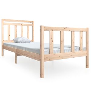 vidaXL Cadre de lit sans matelas bois massif 100x200 cm