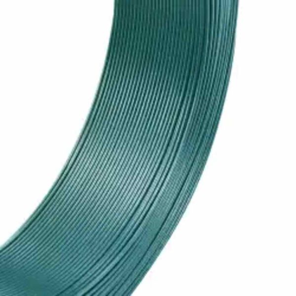 vidaXL Fil de liaison de clôture 250 m 1,6/2,5 mm Acier Vert noirâtre