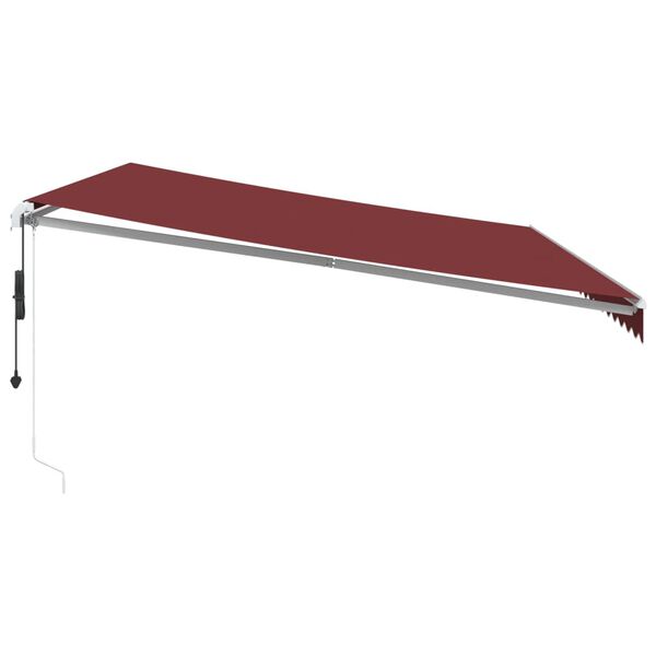 vidaXL Auvent r&eacute;tractable automatique bordeaux 500x350 cm