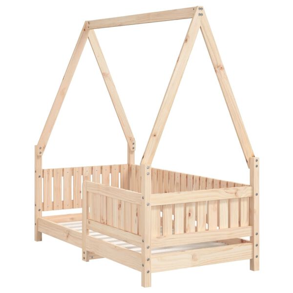 vidaXL Cadre de lit pour enfant 70x140 cm bois de pin massif