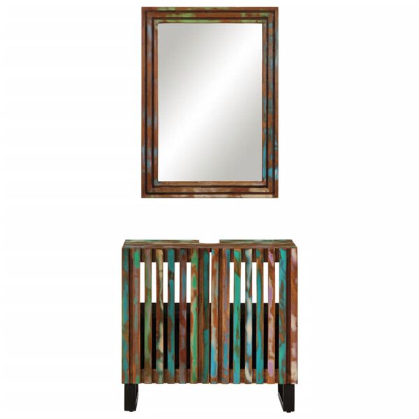 vidaXL Ensemble de meubles de salle de bain 2 pcs bois massif d'acacia