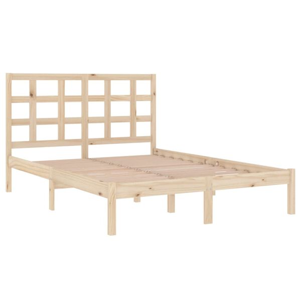 vidaXL Cadre de lit sans matelas 120x190 cm bois massif