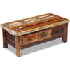 vidaXL Table basse &agrave; tiroirs Bois de r&eacute;cup&eacute;ration 90x45x35 cm