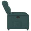 vidaXL Fauteuil inclinable Vert fonc&eacute; Tissu