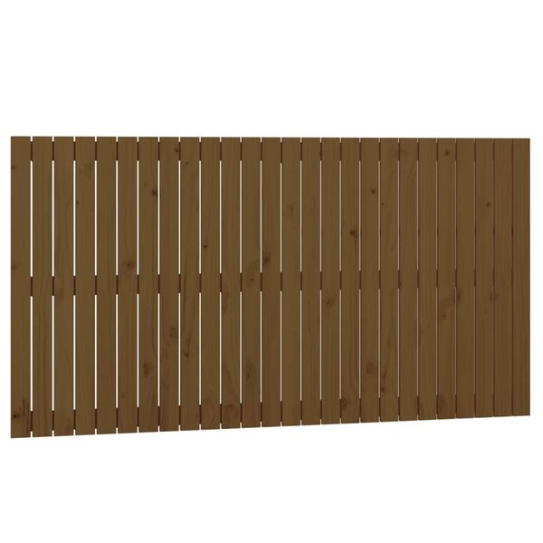 vidaXL T&ecirc;te de lit murale Marron miel 166x3x90 cm Bois massif de pin