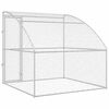 vidaXL Kennel pour Chiens avec stockage Argent&eacute; 2 x 2 x 2 m Acier