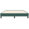 vidaXL Cadre de lit sans matelas vert fonc&eacute; 140x210 cm velours