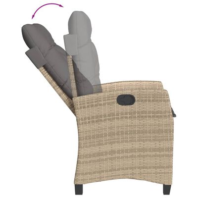 vidaXL Ensemble à manger de jardin et coussins 9 pcs mélange beige