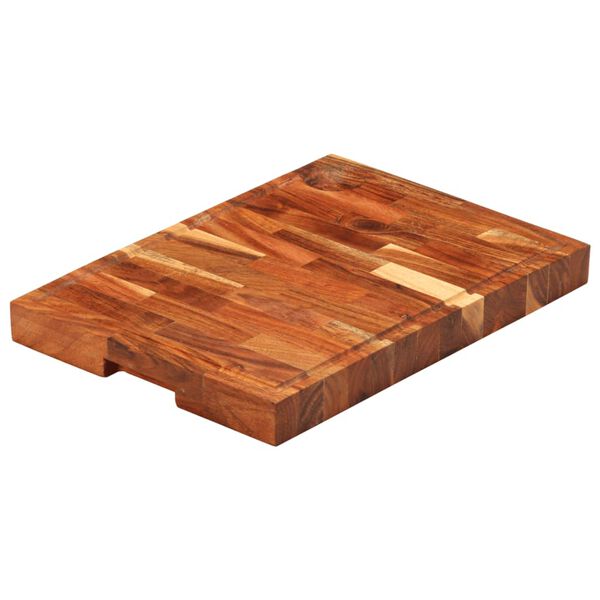 vidaXL Planche &agrave; d&eacute;couper 42x30x4 cm bois d'acacia massif