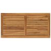 vidaXL Plateau de table Rectangulaire Bois de teck massif Naturel
