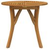 vidaXL Table de jardin Ø 85 cm Bois d'acacia solide
