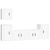 vidaXL Ensemble de meubles TV 5 pcs Blanc Bois d'ing&eacute;nierie