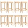 vidaXL Ensemble de bar 9 pcs Bois de pin massif