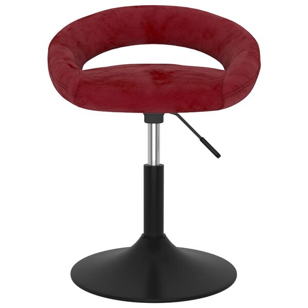 vidaXL Tabouret de bar Rouge bordeaux Velours