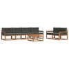 vidaXL Ensemble de canap&eacute;s d'ext&eacute;rieur 7 pc Naturel et Anthracite
