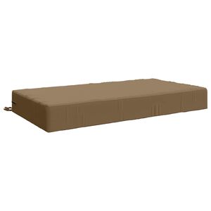 vidaXL Coussin d&rsquo;assise SOEST 100 % polyester Taupe 120 x 80 x 15 cm