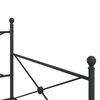 vidaXL Lit de jour avec gigogne sans matelas noir 107x203 cm acier