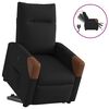 vidaXL Fauteuil inclinable &eacute;lectrique noir tissu