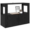 vidaXL Buffet Ch&ecirc;ne noir 80 x 30 x 60 cm Bois d'ing&eacute;nierie