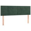 vidaXL Têtes de lit 2 pcs Vert foncé 72x5x78/88 cm Velours