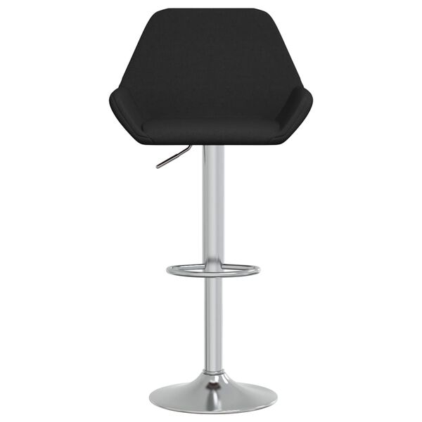 vidaXL Tabourets de bar lot de 2 noir tissu